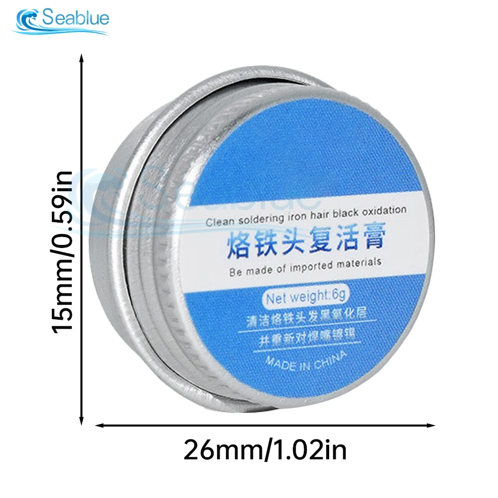 6g Soldering Iron Tip Cleaning Paste Soldering Iron Tip Tinner Activator Tip Cleaner Remover BGA Refresher Repair Tools