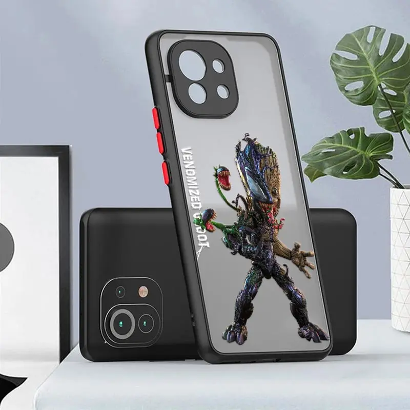 Groot Venom Marvel Comics Mi 11 Lite 5G NE Case For Xiaomi 11 11T 12 Pro 10s 8 9 10 Lite Poco X3 NFC F3 M3 M4 X4 Pro Matte Funda