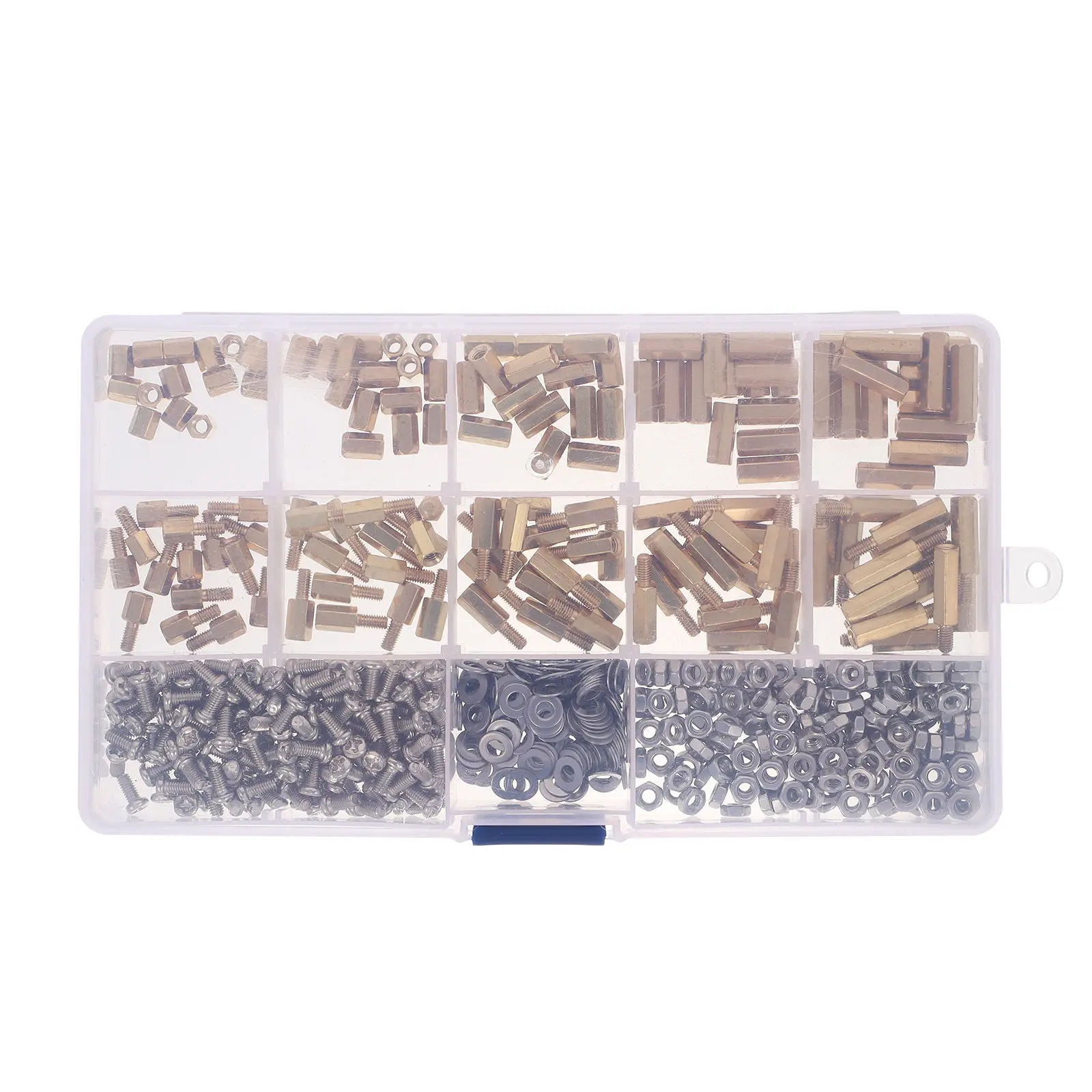 1Set Brass Stainless Steel Standoff Screws Motherboard Standoffs for Computer Circuit Board High Hardness Anti-Corrosion