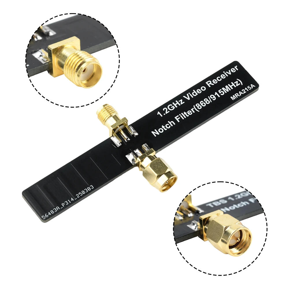 1.2GHZ VRX NOTCH 868/915MHZ Filter RF Signal Low Noise Amplifier Filter for Image Transmission Video Receiver Antenna