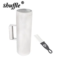 Tubo raspador de acero inoxidable Guiro con raspador Orff, raspador de enseñanza de música, ayuda, piezas de instrumentos musicales de percusión latina