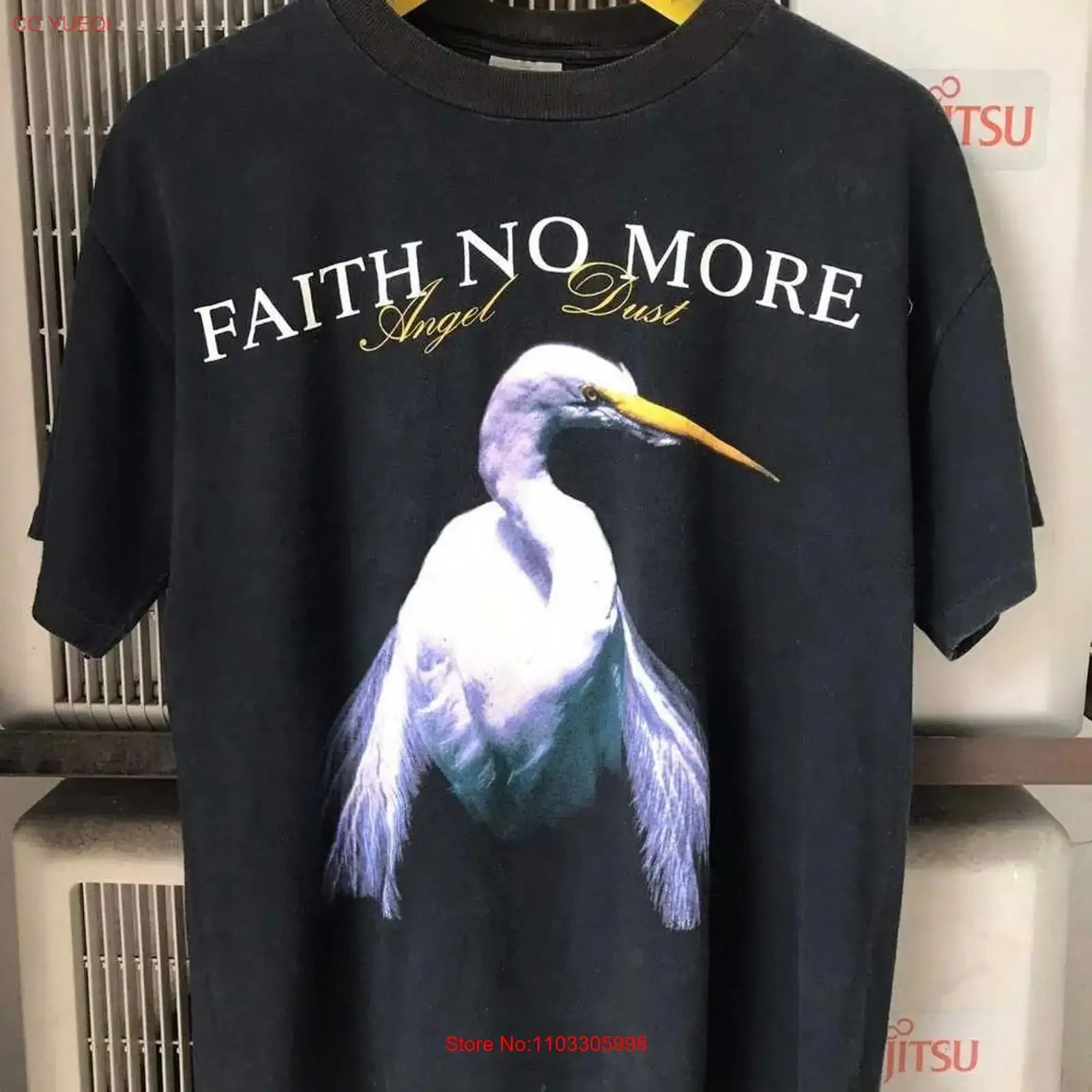 T-shirt Rock Vintage Faith no more, réédition unisexe, AN48615, streetwear vintage délavé, graphique, mode, élégant, confortable, homme