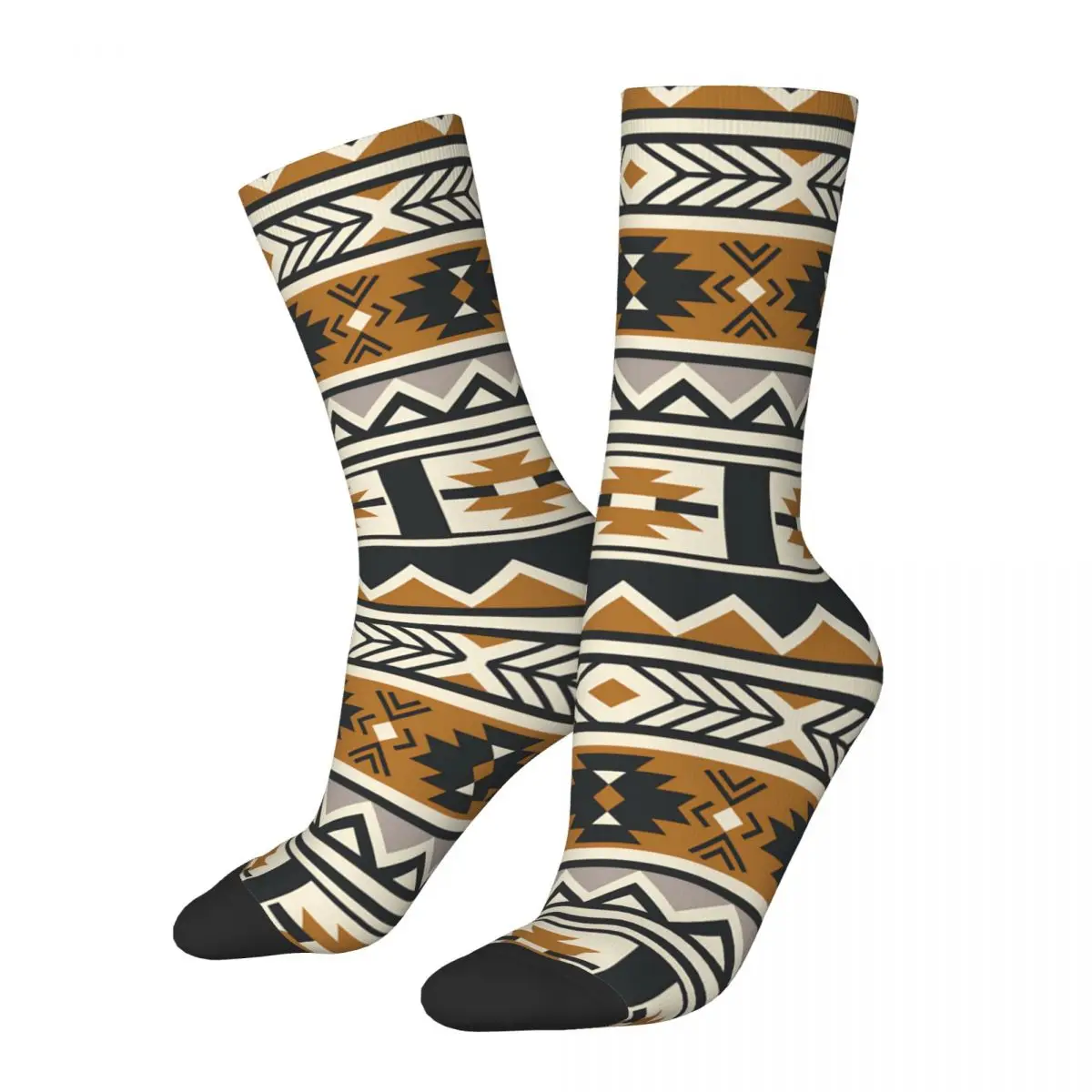 

Vintage Ethnic Boho Design Men's Socks Ethnic Pattern Unisex Novelty Pattern Printed Funny Crew Sock Gift