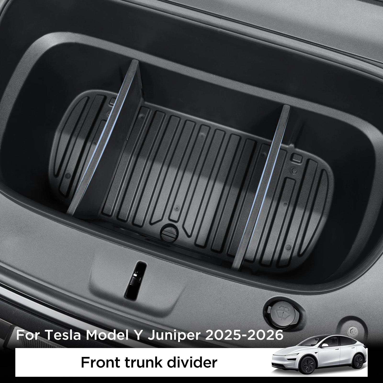 

for Tesla Model Y Launch 2025+ Juniper Car Front Trunk Interval Combination Partition Front Spare Box Organizer Accessories