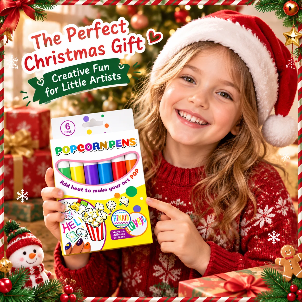 3D Magic Puffy Drawing Pens Create Foamy Art Patterns Inspire Kids Creativity Christmas DIY Gift Heat‑activated Puffy Art Pens
