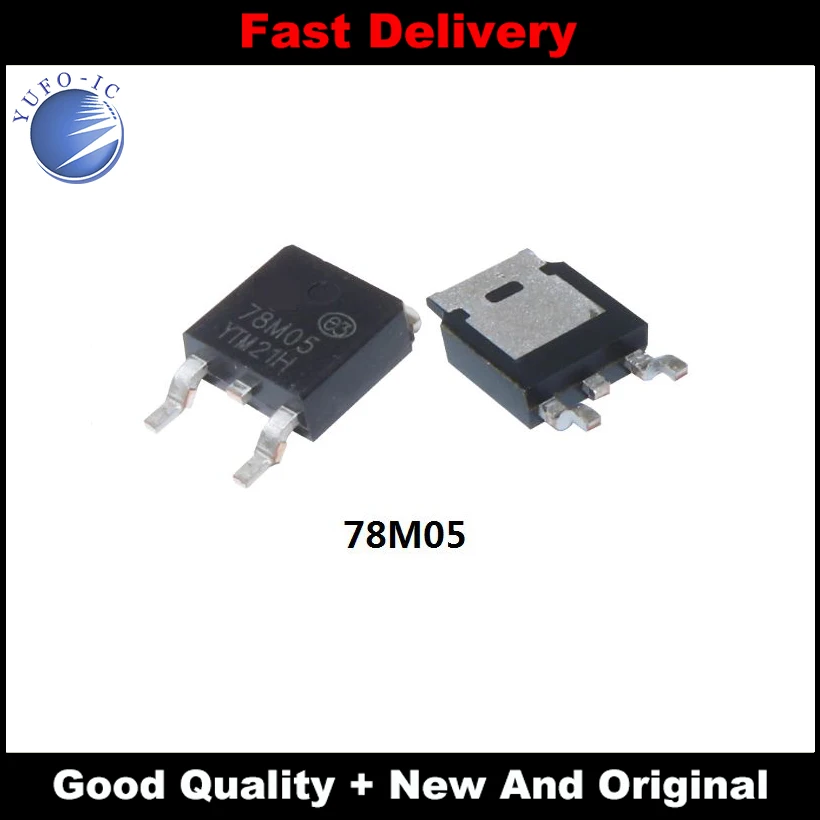 Shipping 20pcs 78m05 Transistor 78m05 Smd TO-252 0.5A THREE TERMINAL POSITIVE VOLTAGE REGULATORS