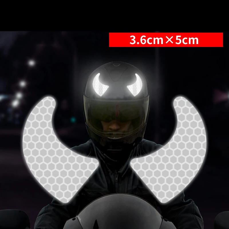 Reflective Helmet Sticker Motorcycle Warning Sticker Cycling Night Safty Decal for Bicycle Scooter Car Mountain Road Bike MTB