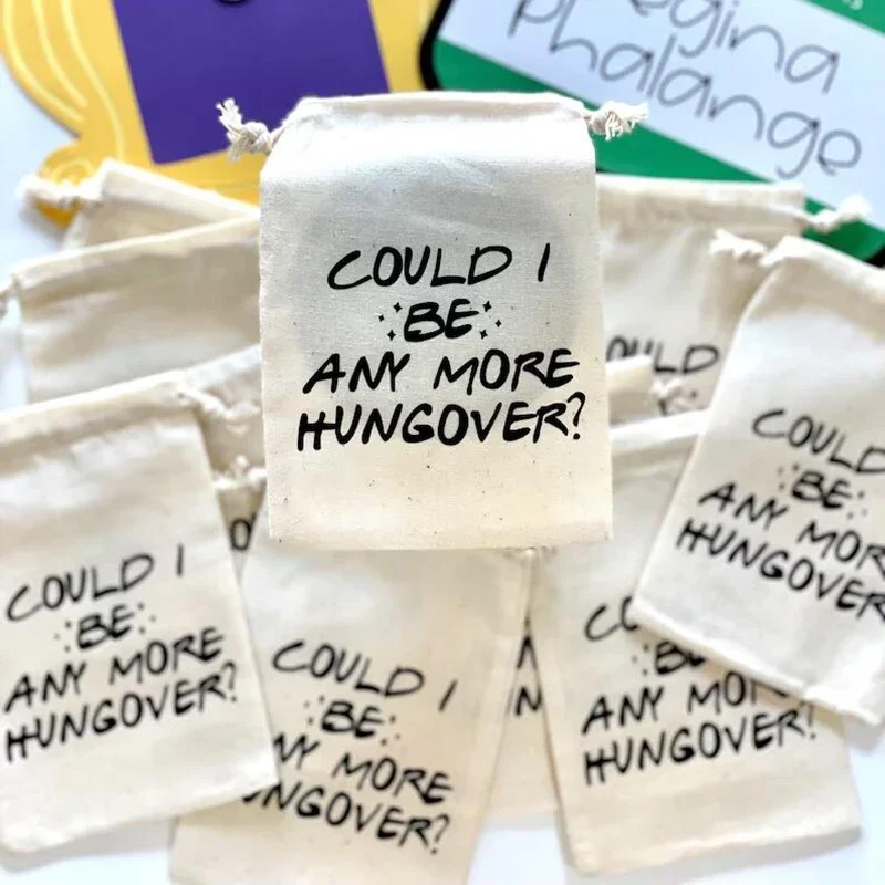 5pcs hangover kit bags Bride to be girls trip Bach weekend friends theme Bachelorette hen Party Bridal Shower wedding gift favor