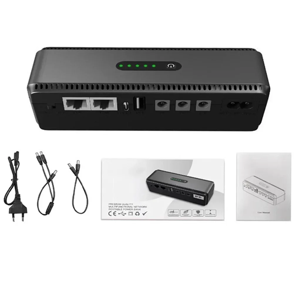 

1set Uninterruptible Power Supply AC 100-240V Input 50-60Hz For DC UPS Backup Battery 8800MAH Circuit Protection Spare Parts