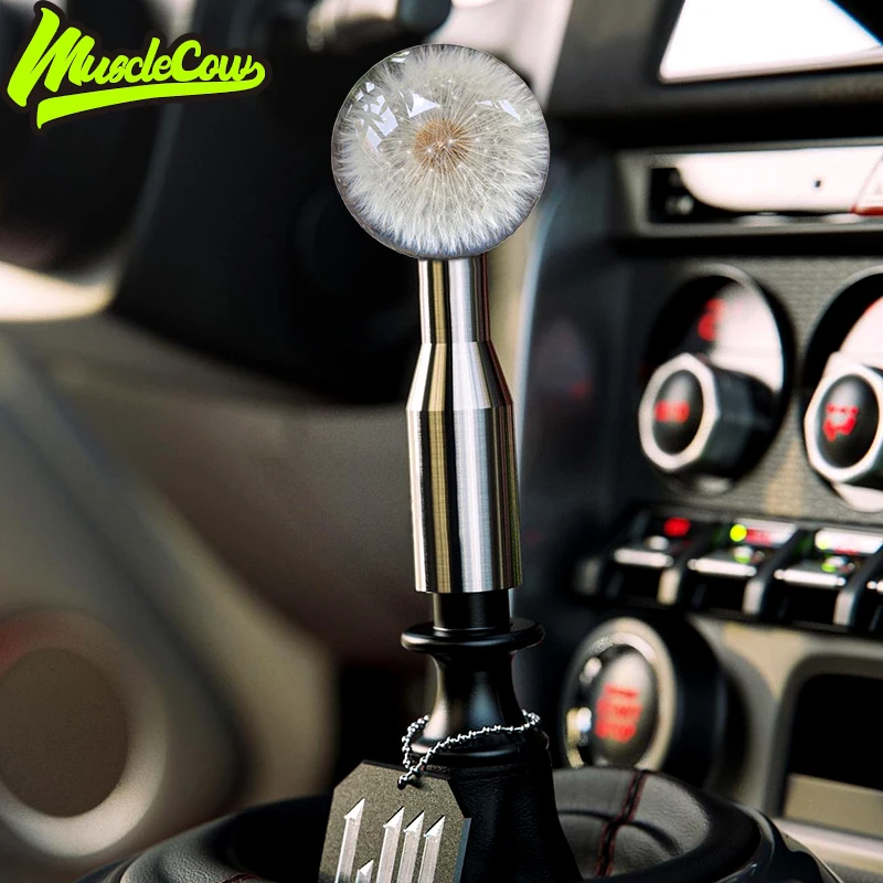 Car modification gear head Dandelion crystal manual gear head manual gear universal handball personalized accessories