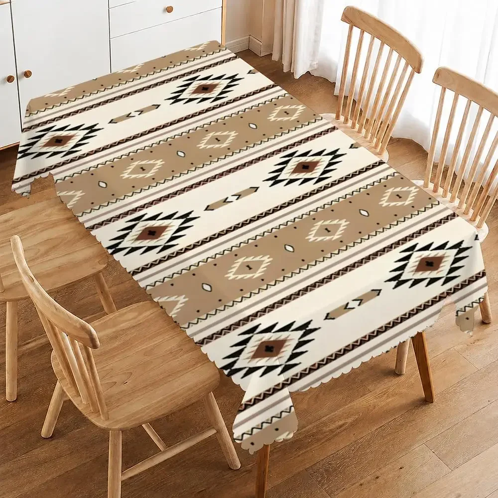 Collection Of Artistic Style Patterns Table Cloth Home Party Picnic Dining Room Kitchen Desktop Dust-proof Decorative Table