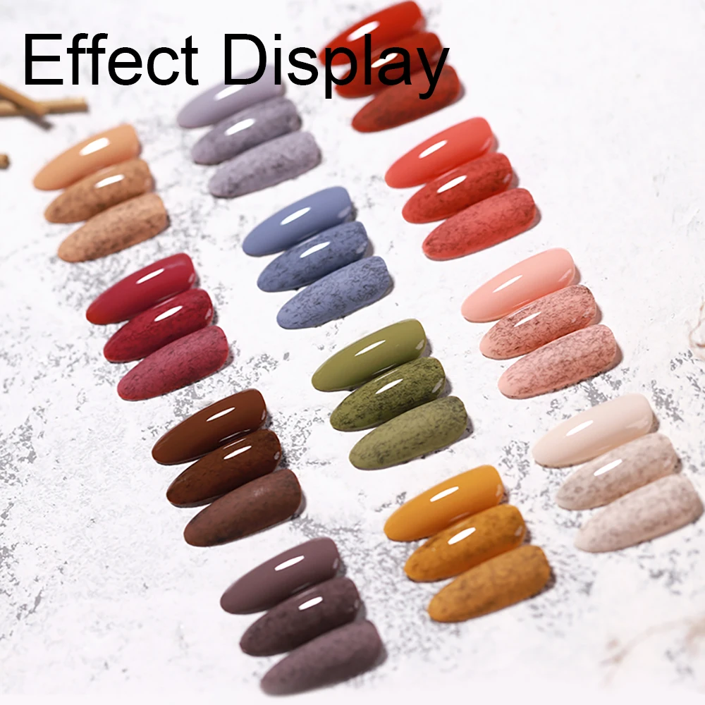 Vendeeni 15 مللي الفراء زغب معطف فوقي هلام مسمار البولندية لامعة ماتي تأثير UV LED هلام الورنيش DIY بها بنفسك أفخم المخملية معطف فوقي لفن الأظافر