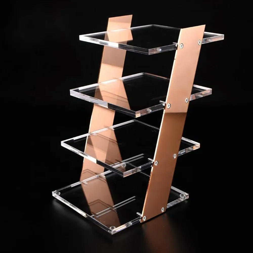 

1set 4-layer Clear Acrylic Sunglasses Shelf Glasses Frame Display Showcase