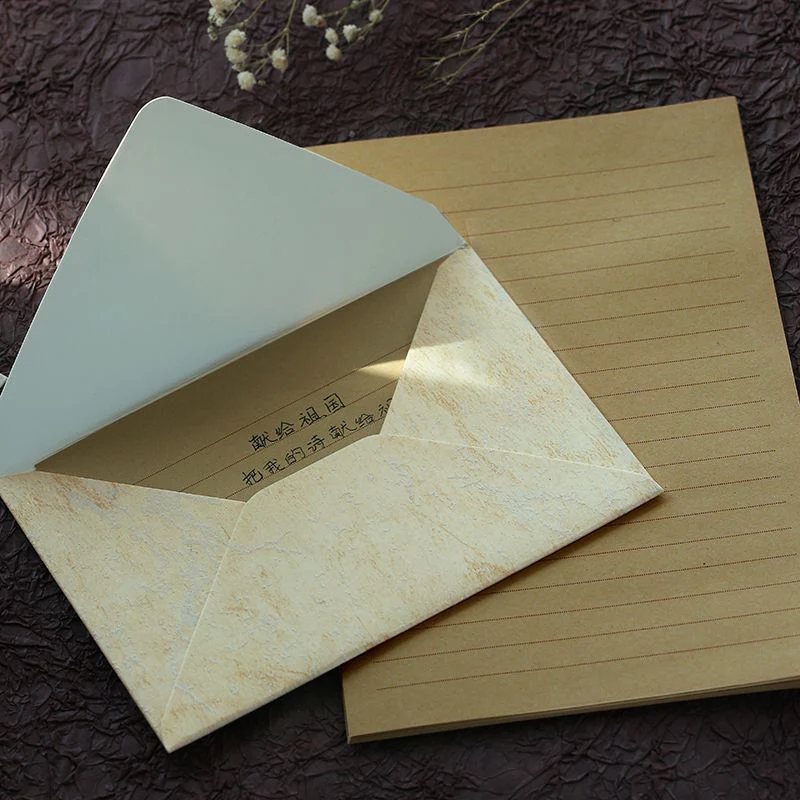 5pcs/lot Retro Envelope High-grade 250g Paper Small Business Supplies Envelopes for Wedding Invitations Stationery Postcards