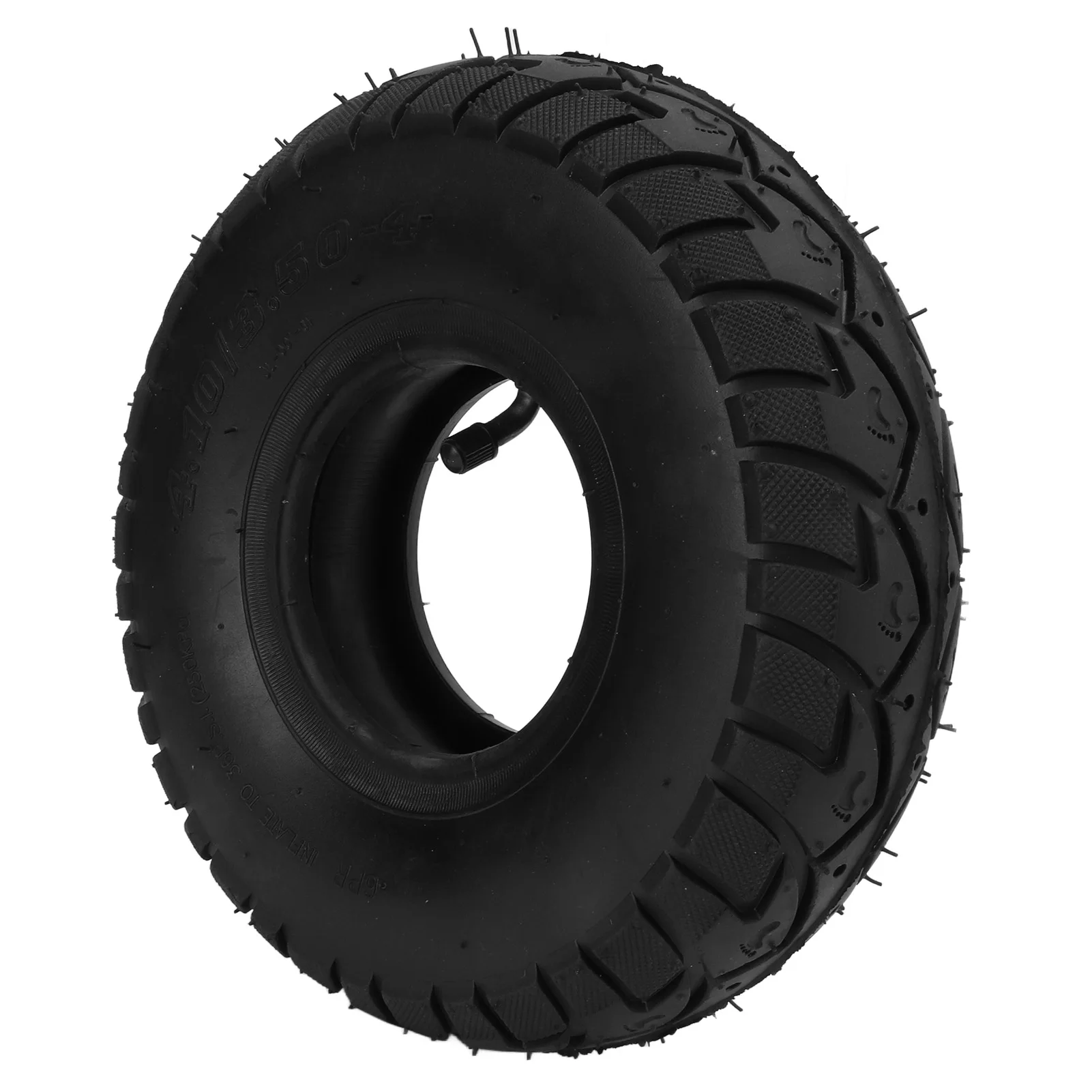 10 Inch 4.10 3.50-4 Inner Tube Tire with Bent Valve 4.10/3.50-4 Rubber Inner Outer Tyre Pneumatic Tire Replacement