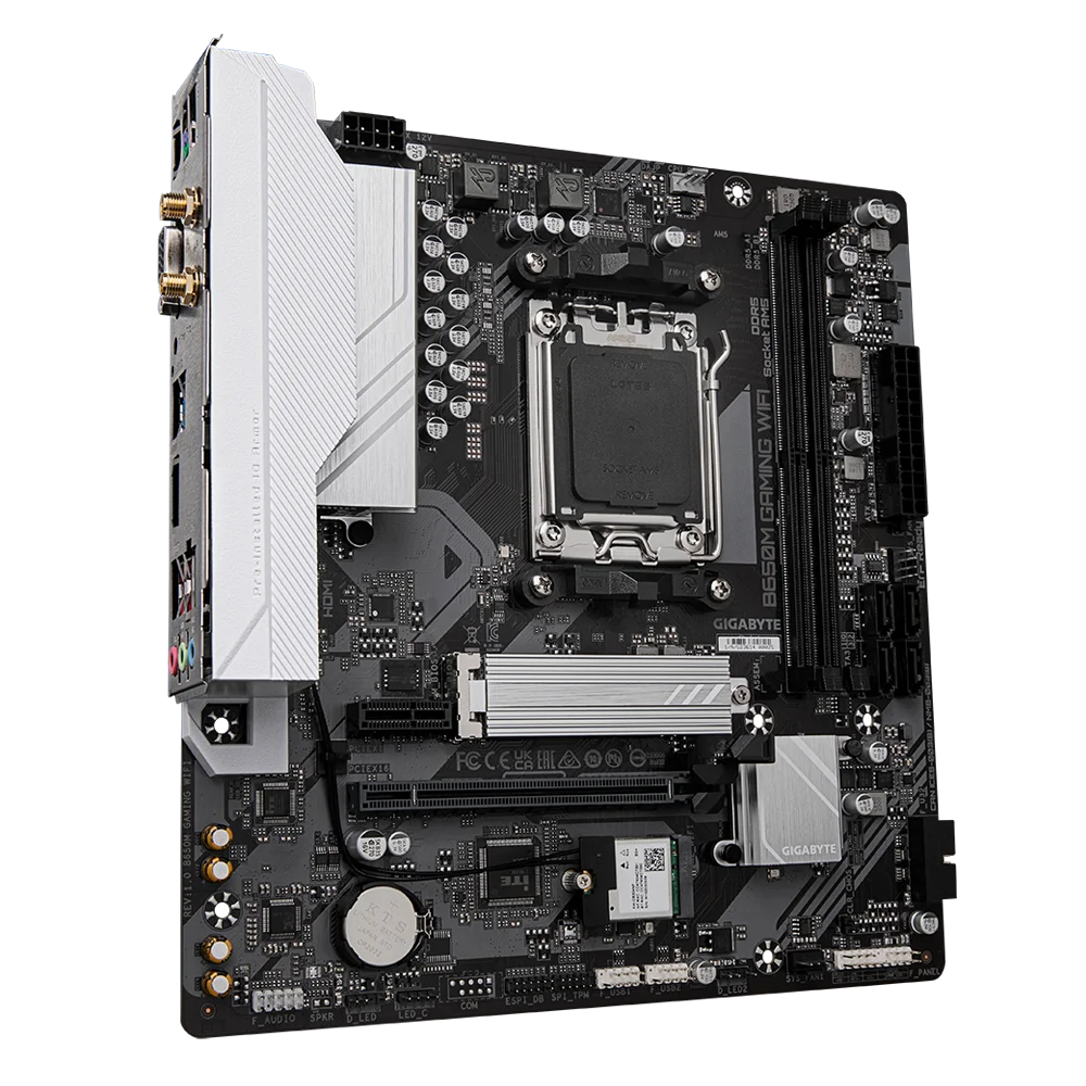 New GIGABYTE GA B650M GAMING WIFI Motherboard 2.5G Micro-ATX AMD B650 DDR5 6600MHz M.2 USB3.2 128G Double Channel Socket AM5