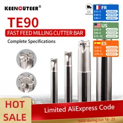 4NTE90 90-degree Fast-Feed milling cutter bar for 4NKT060308 KT930S KT1505 H01 double-sided right-angle milling cutter insert