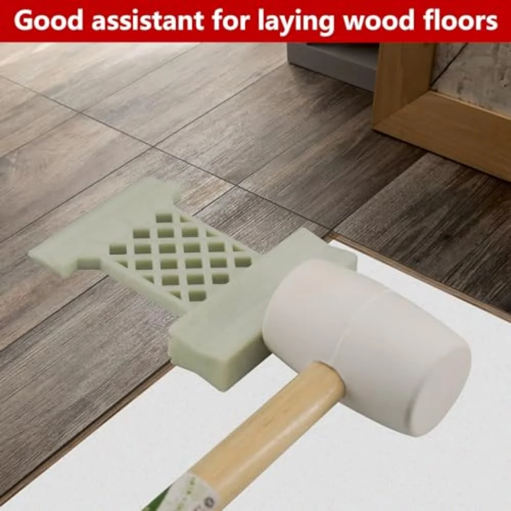 Nylon Tapping Block for Laminate Floor Assembly Featuring U Groove V Groove and L Groove Design to Reduce Risk of Edge Chipping