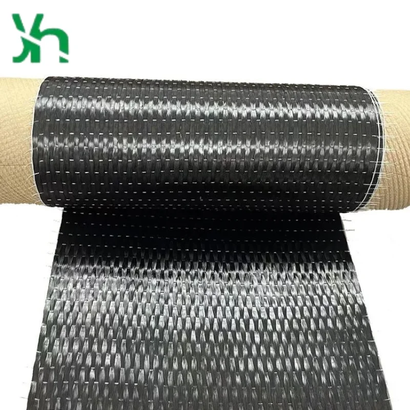 قماش كربون أحادي الاتجاه 12 قيراط، 300 جرام، عرض 30 سم، مادة تستخدم لترقية قدرة تحمل الحمل لألواح موقف السيارات