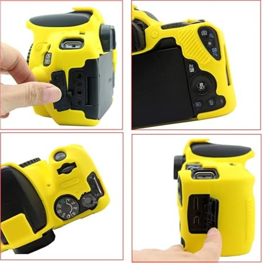 

Silicone rubber armor camera bag case ，For Canon EOS 200D Mark II 250D Rebel SL2 SL3 Body Cover Protector