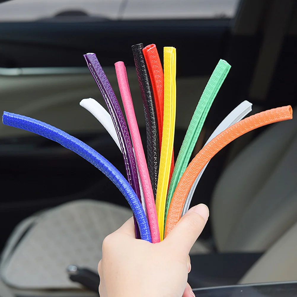 

Car Door Guards Rubber Seal Strips Trim Weatherstrip Adhesive Durable Protector Guard Dust Resistance Soundproof Car