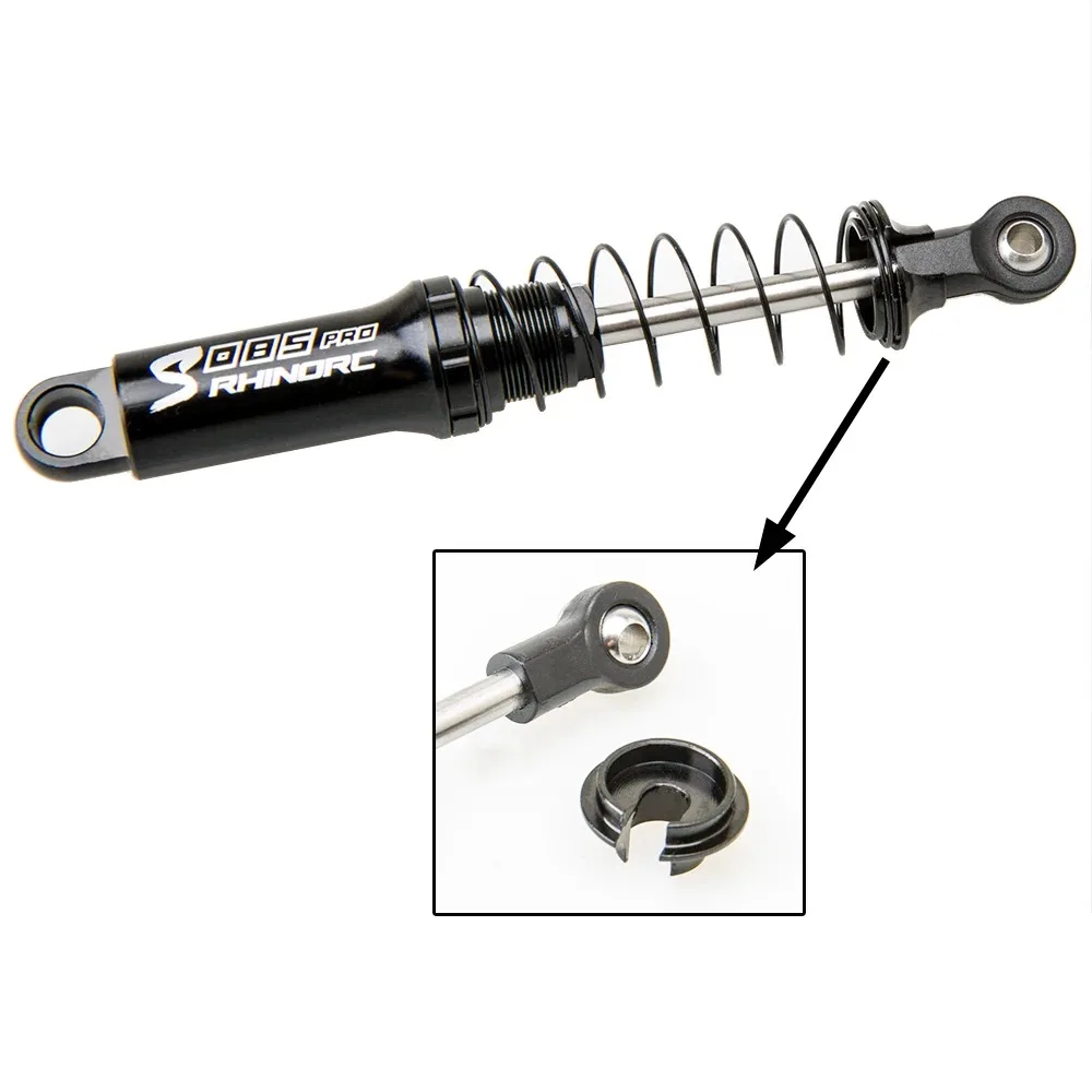 RhinoRC 85mm Crawling Shock Absorber 26.5mm Travel for 1/18-1/10 RC Car Crawler LCG MOA Suspension Upgrade