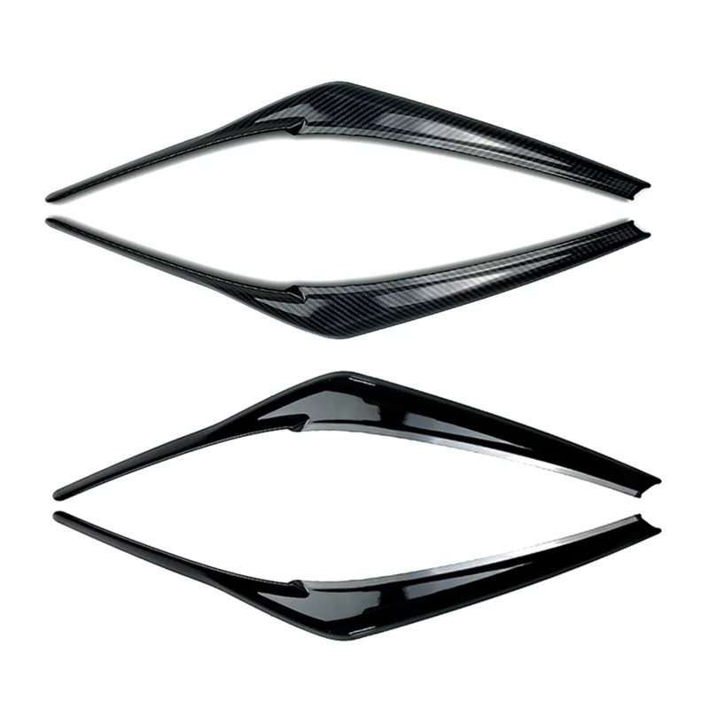 

Car Headlight Eyebrow Eye Lid head light lamp Eyelids Cover Stcker Trim for Toyota Camry LE XLE SE XSE 2018-2021(Black)