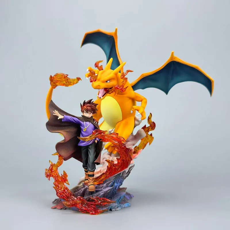 bkm-ポケモン-リザードン-アニメフィギュア-pvc製スタチュー-デスクデコレーション-コレクタブル-トレンド玩具-大人向けアニメファン向け