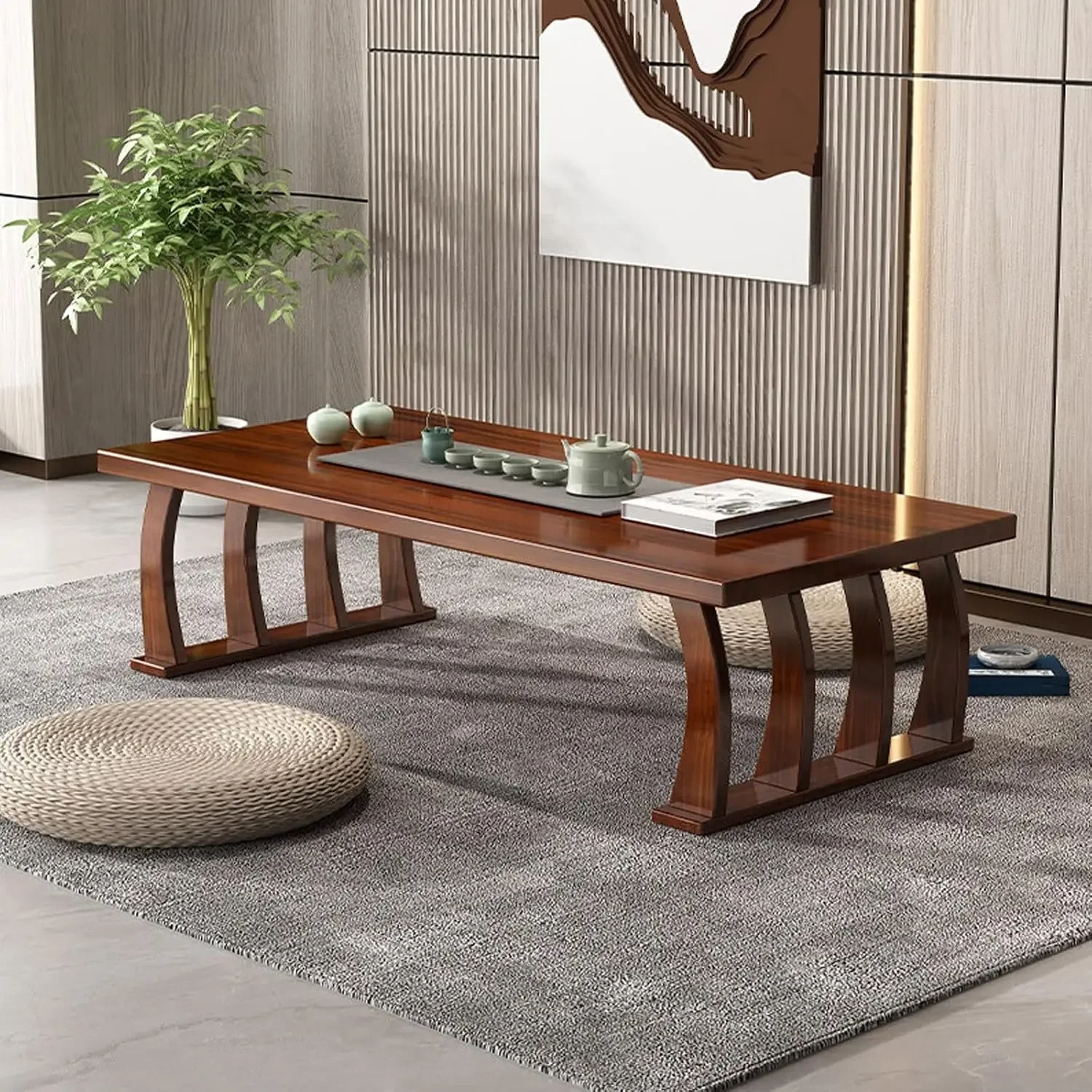 Round Reliable Nesting Modern Coffee Table Wooden Artistic Creative Practical Coffee Table Tavolino Salotto Household Furniture