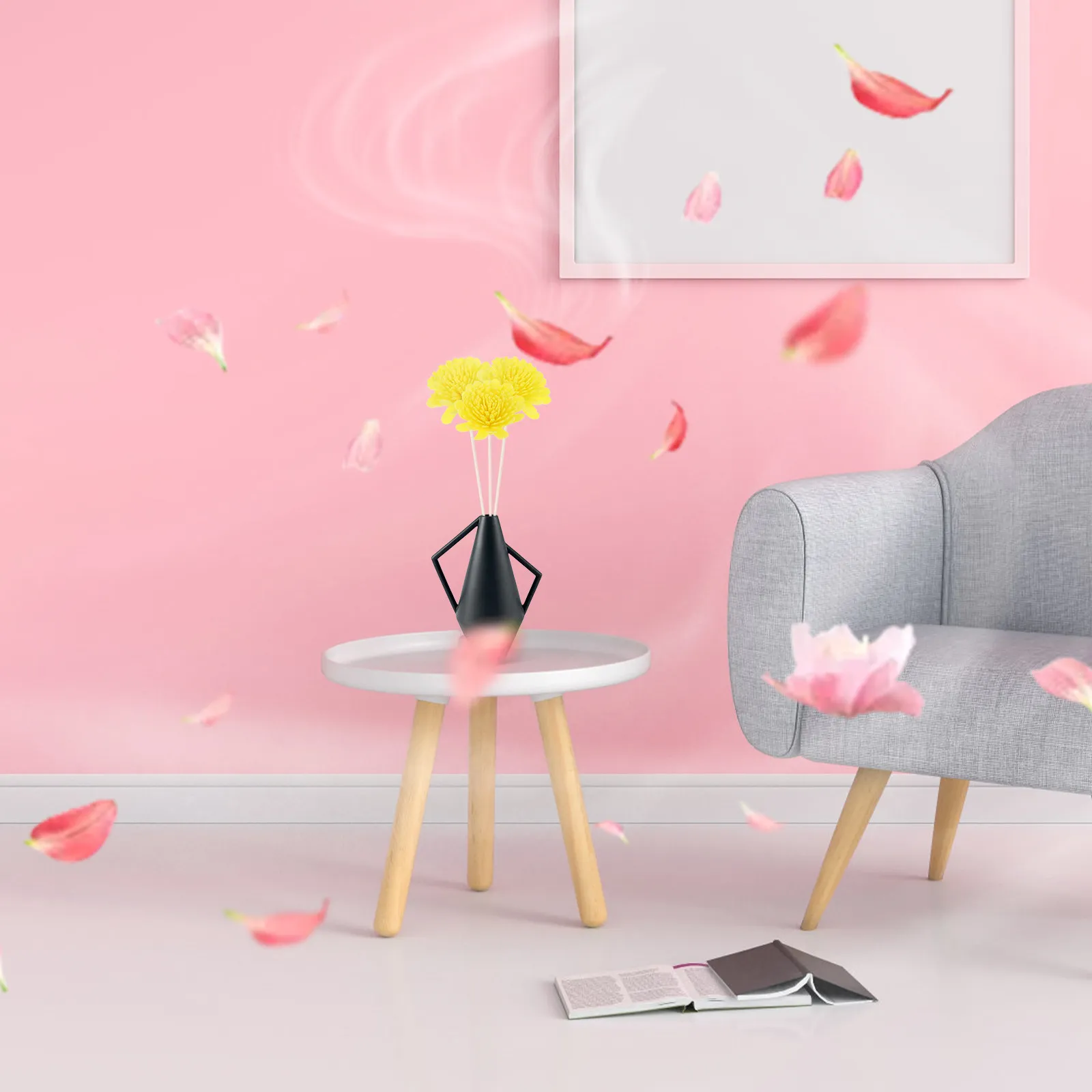 

100 шт. Декоративные цветы хризантемы из ПЭ для аромадиффузоров, аксессуары для ароматерапии, для эфирных масел, для домашнего ароматизации