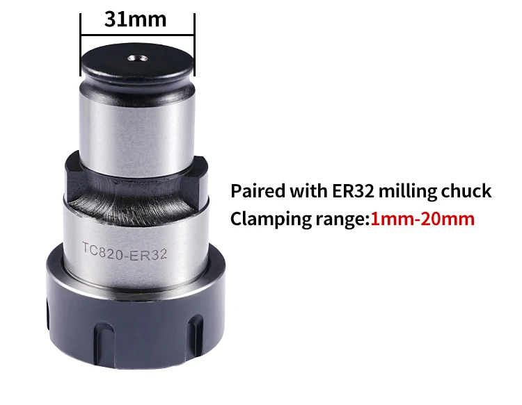 TC820 GT12 GT24 Schnellwechselbohrmaschine für Gewindeschneidmaschine ER20 ER32 Gewindeschneidfutter Bohrer Gewindeschneidmaschine für Präzisionsbohren – Detail 11
