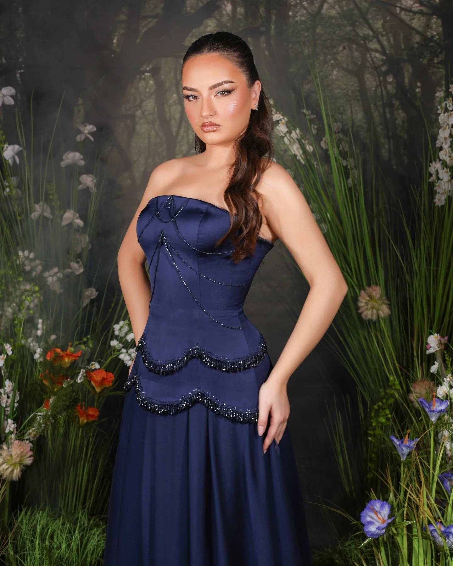 Abito da sera in cristallo con paillettes a trapezio in jersey con temperamento personalizzato Abiti da ballo delicati senza maniche senza spalline alla caviglia