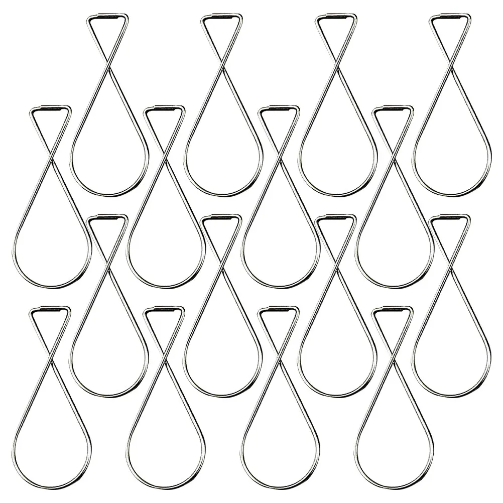 100pcs Steel Ceiling Hook Clips, Galvanized Heavy-Duty Spring Return Hooks for Chandeliers & Hanging Decor