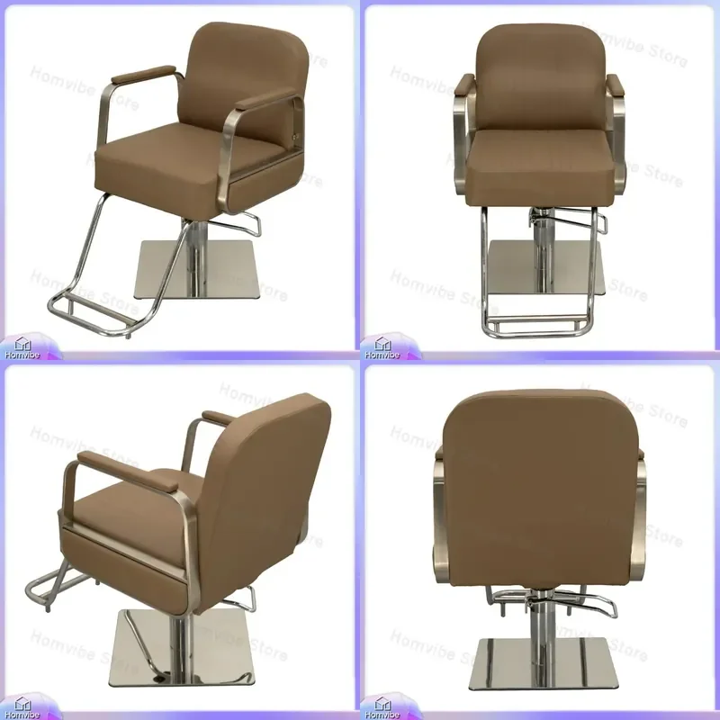 for Hair Salon Chair Barber Lifting Rotation Stool for Perm Dyeing Area Cutting Beauty Shop Furniture Adjustable Swivel Seat