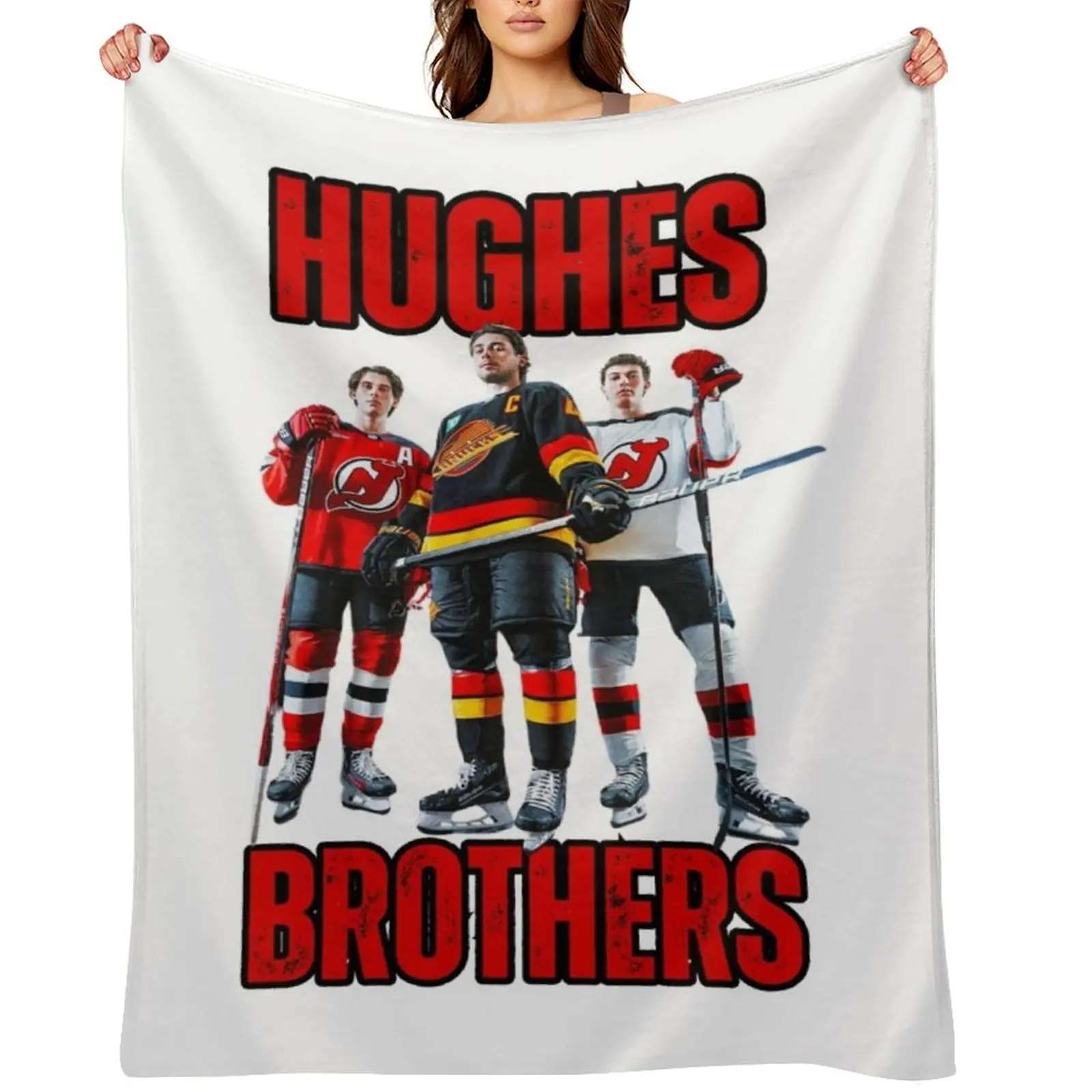 

Hughes Brothers New Throw Blanket Hair valentine gift ideas Flannel Fabric Summer Blankets