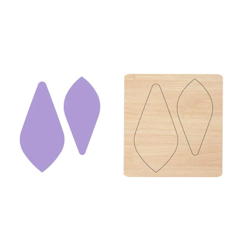 

Деревянная форма SIZZIXDIES для серег 2,5 дюйма, подходит для большинства машин