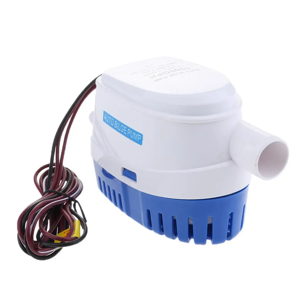 12V Marine Auto Bilge Water Pump High Efficiency Pvc Boat Pump Submersible Plastic Portable for Camper Yacht