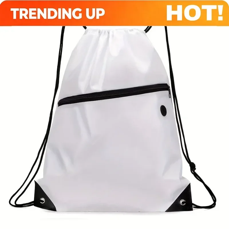 Drawstring Backpack, Lightweight And Large Capacity Outdoor Sports And Fitness Bag, Men's And Women's Travel Bags
