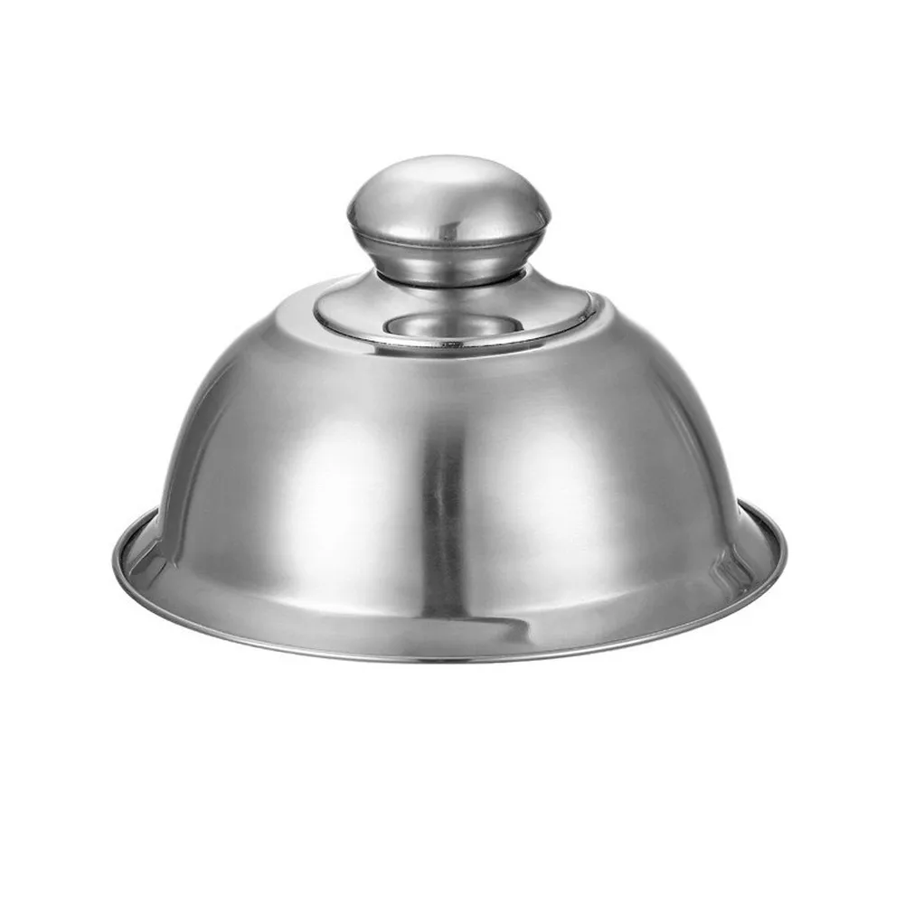 Grill Cover for Hamburgers Built from Stainless Steel to Withstand Repeated Exposure to High Cooking Temperatures