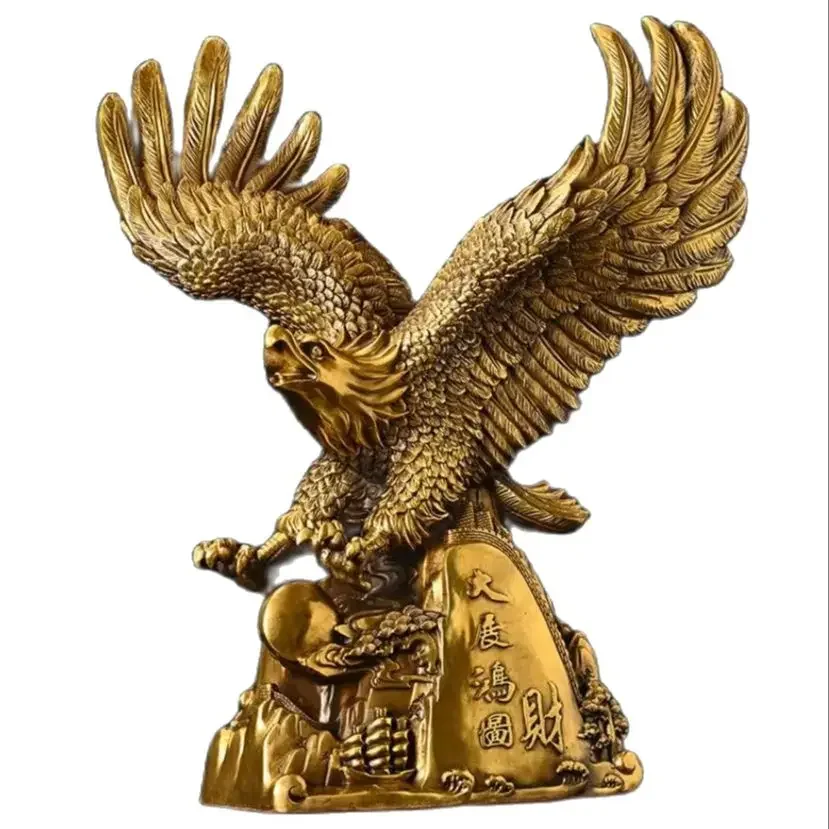 Metal Dapeng Spreads Wings, Eagle, Brass Decoration, Home, Office, Cultural and Creative Decoration