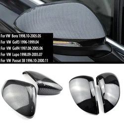 Für Volkswagen Golf MK8 VIII 8, Seitenspiegelabdeckungen (Carbon-Look), 2020 2021 2022, für VW, glänzend schwarze Flügel-Rückspiegel
