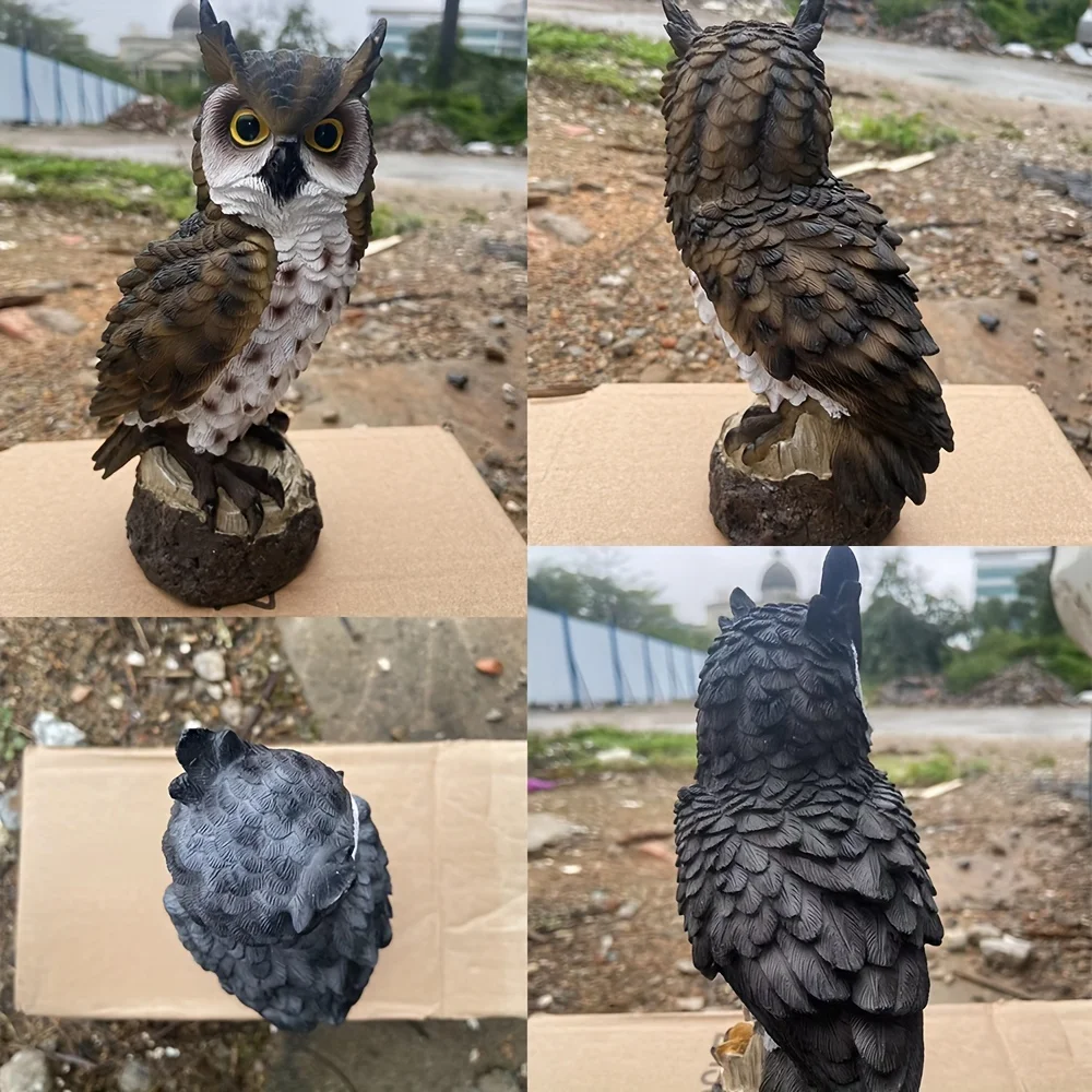 

1PC Simulated Owl Decorative Item,Add a touch of whimsy to your garden with this cute owl decorative statue!