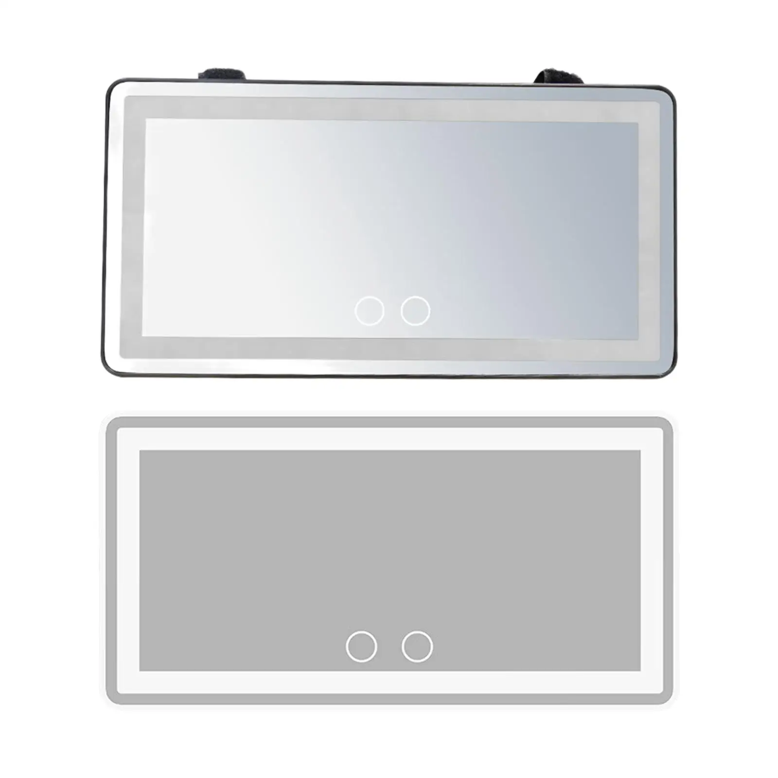 Generic Car Sun Visor Vanity Mirror Dimmable for SUV Truck Easy to Install Auto Interior Accessories 3 Light Modes Makeup Mirror