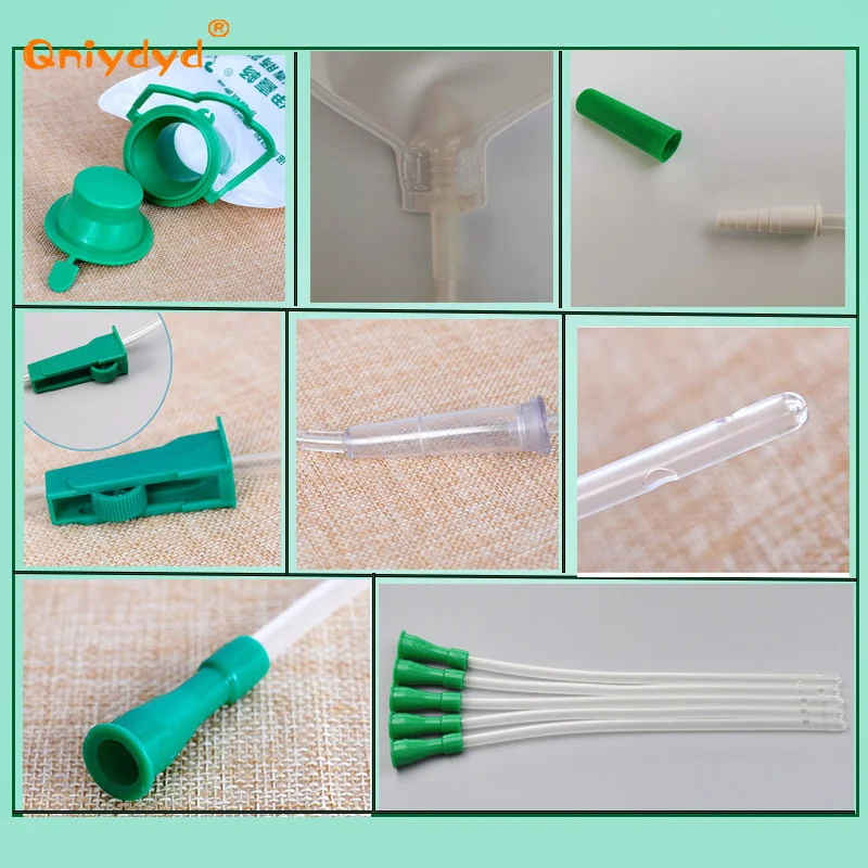 1200ml Household Enema Colonic Irrigation Douche Kit Reusable Cleaning Detox Bag With 10 Cleaning Heads