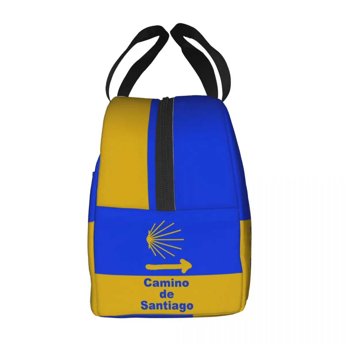 Custom Camino De Santiago Insulated Lunch Bags Outdoor Picnic Scallop Shell Riding Bicycle Leakproof Cooler Thermal Bento Box