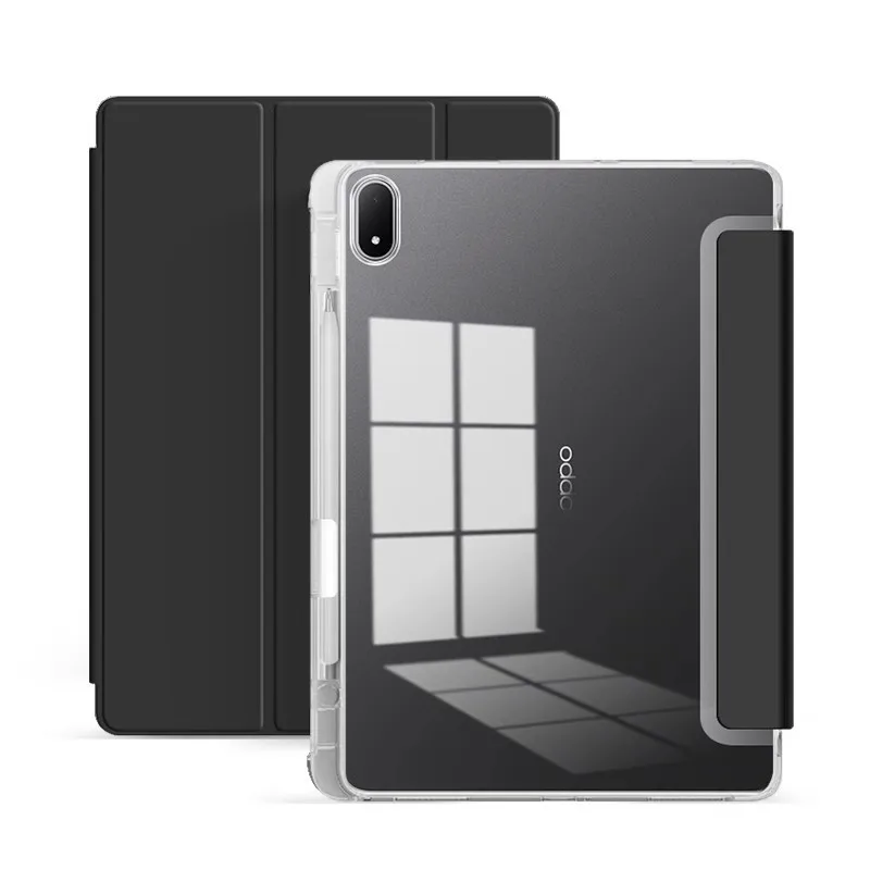 

Soft TPU Transparent Case for OPPO Pad 5 12.1 2025 OPD2506 12.1 inch with Pencil Holder