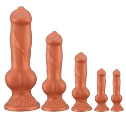 Dog Dildo Soft Penis Anal Plug Silicone Big Butt Plug Anus Expansion Sex Toys Prostate Massager Vagina Stimulator Sex Product 18