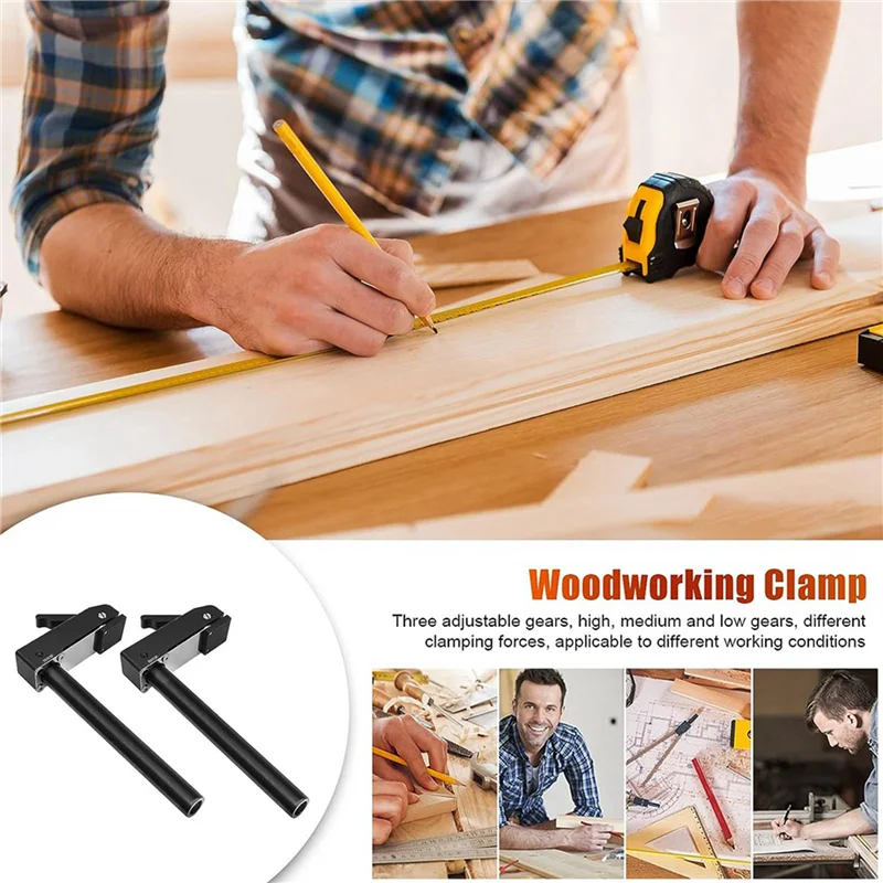 2X Ganwei، مشبك خشبي سريع للأسفل، مشبك كلب لسطح المكتب، مشبك تثبيت سريع، مشبك ثابت لفتحة الكلب 19 مم-[A04 #3