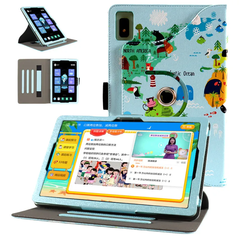 Gratis Scherm Film 360 Graden Roterende Hoes Voor Nokia T21 T20 10.4 "Tablet Pc Beschermende Funda