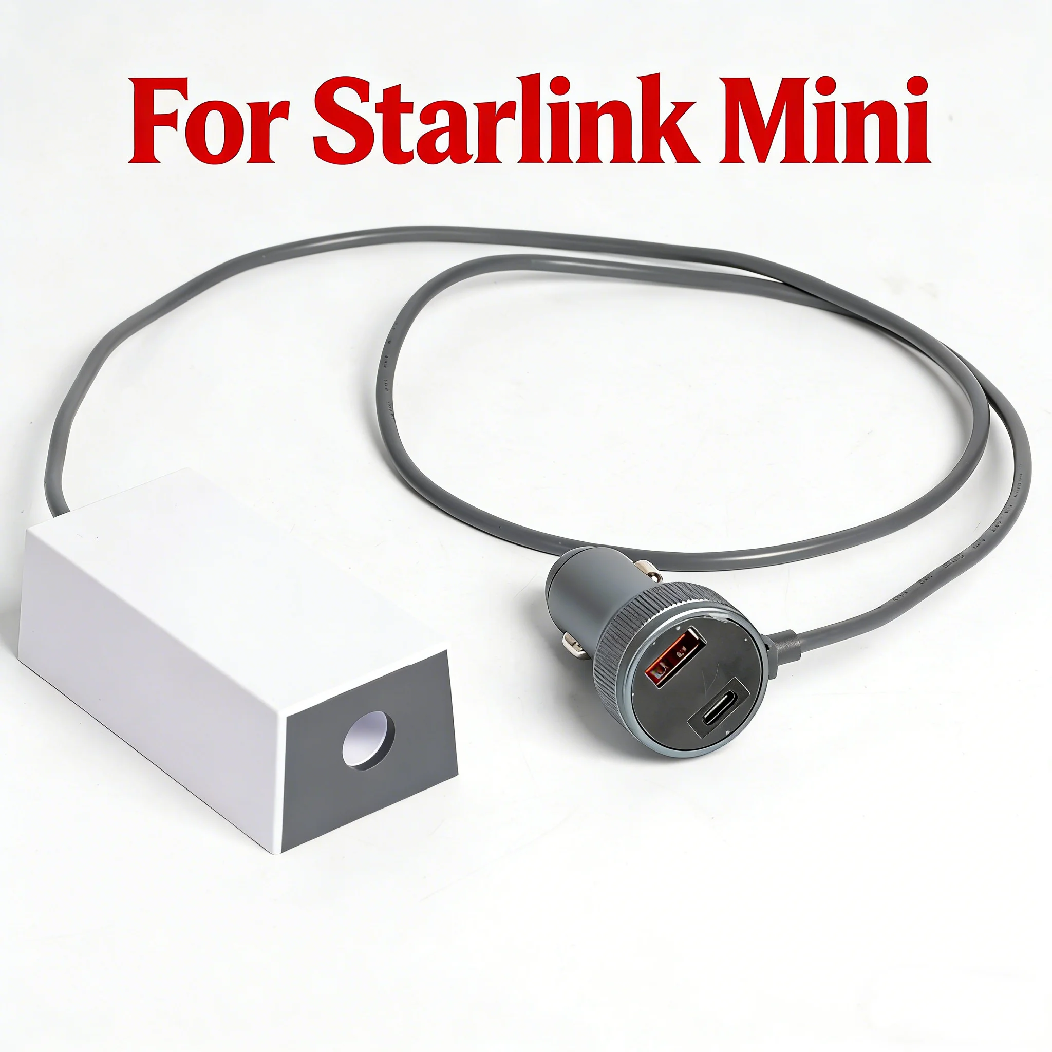 For Starlink Mini Car Charger Cable Adapter with DC-to-DC Step Up Converter 12V-36V Input Car Charger Waterproof Portable